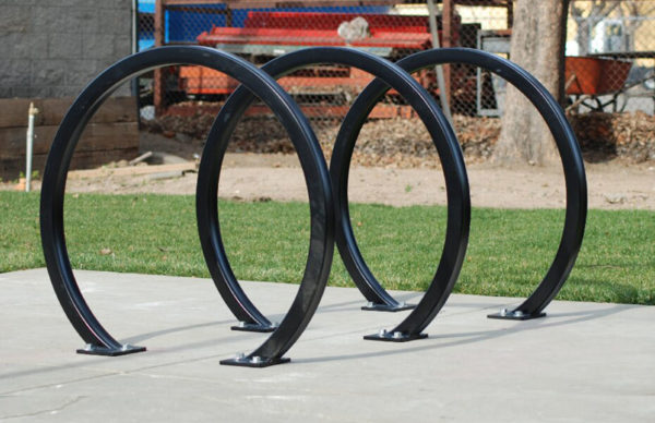 Circular Commercial Bike Parking Rack Omega